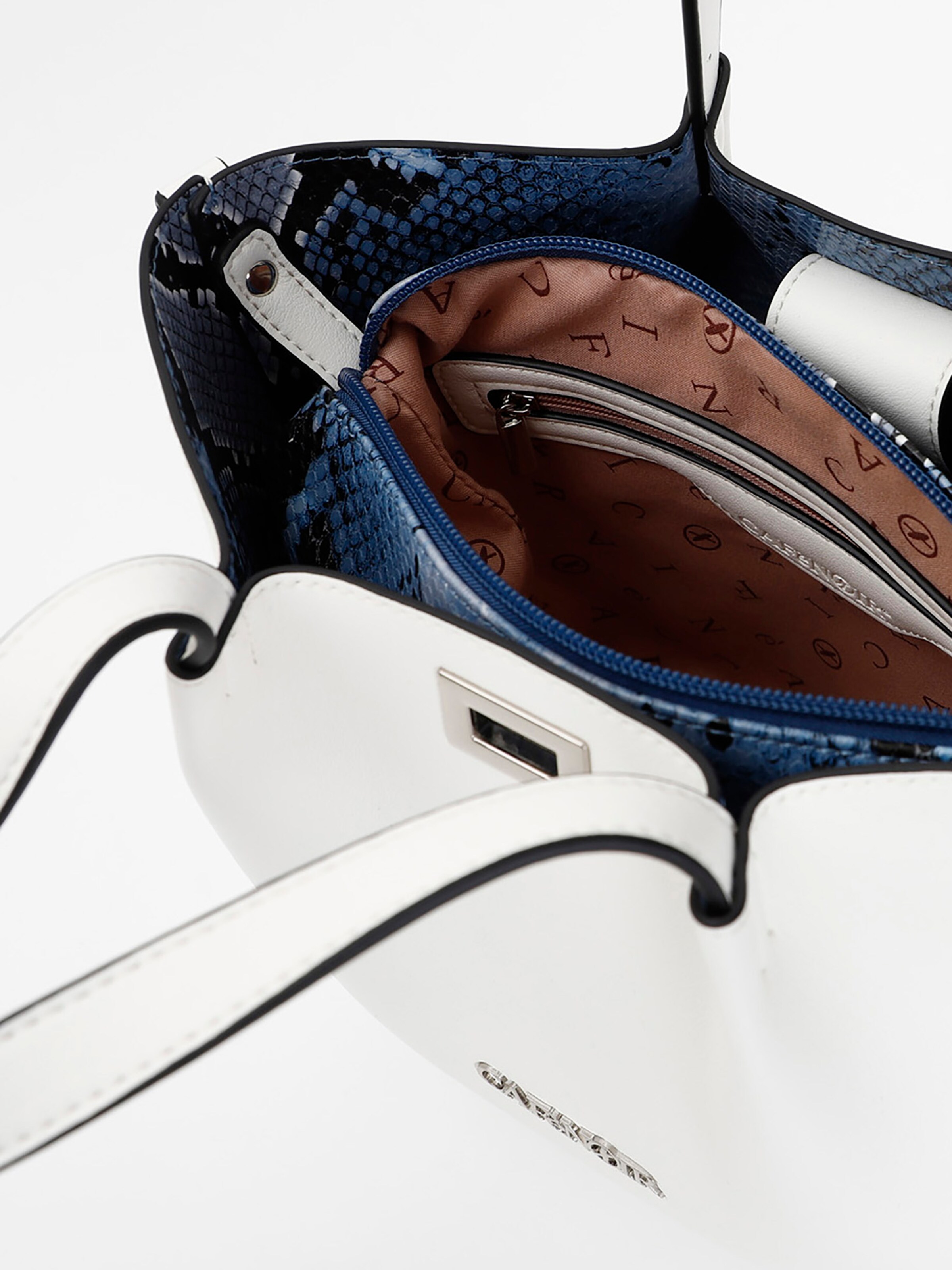 Borsa a spalla di CAFè NOIR in bianco