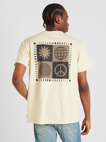 QUIKSILVER Koszulka funkcyjna 'PEACE PHASE' w kolorze beżowy: przód