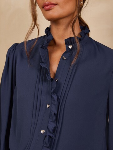 love & roses Blouse in Blue