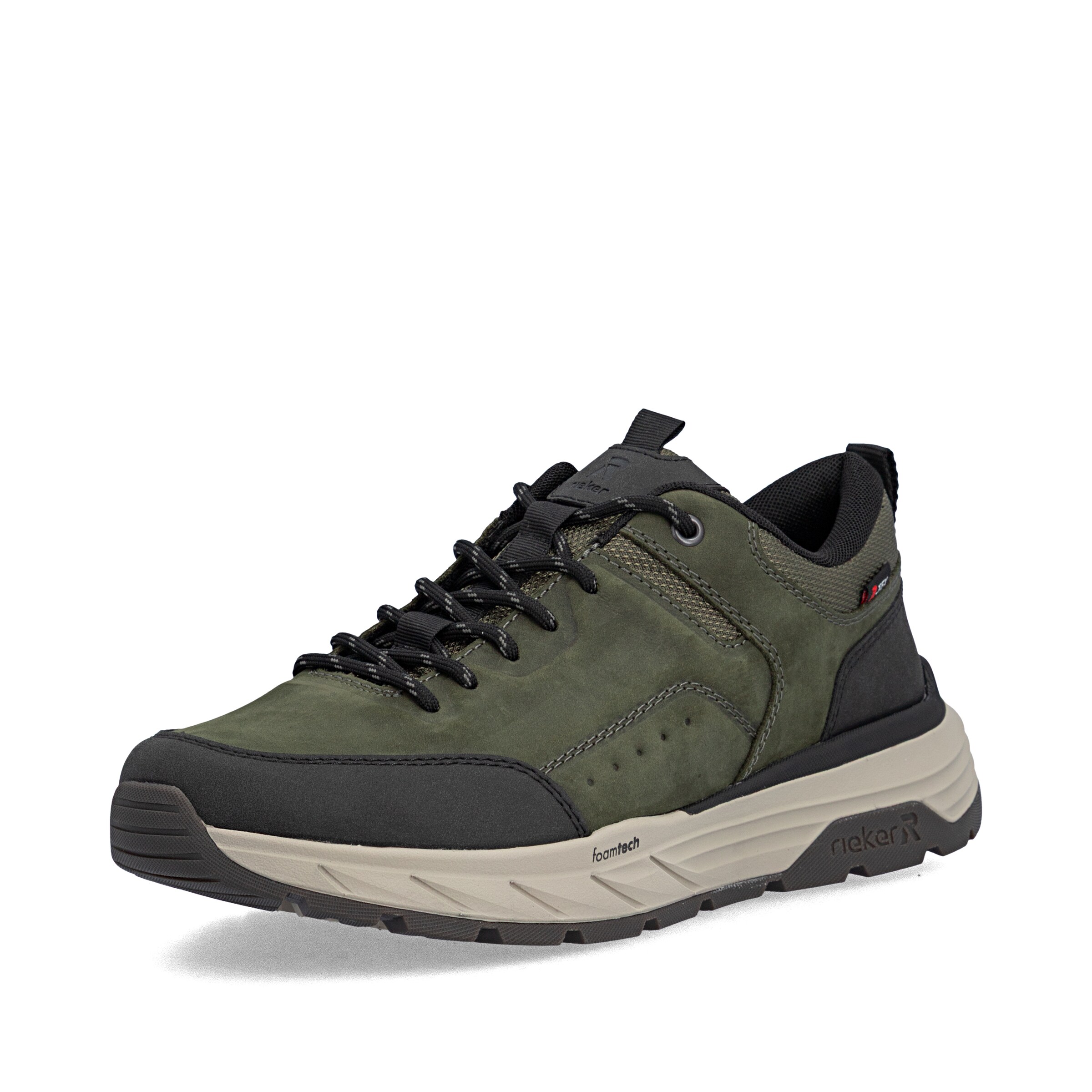 Baskets basses Rieker en vert : devant
