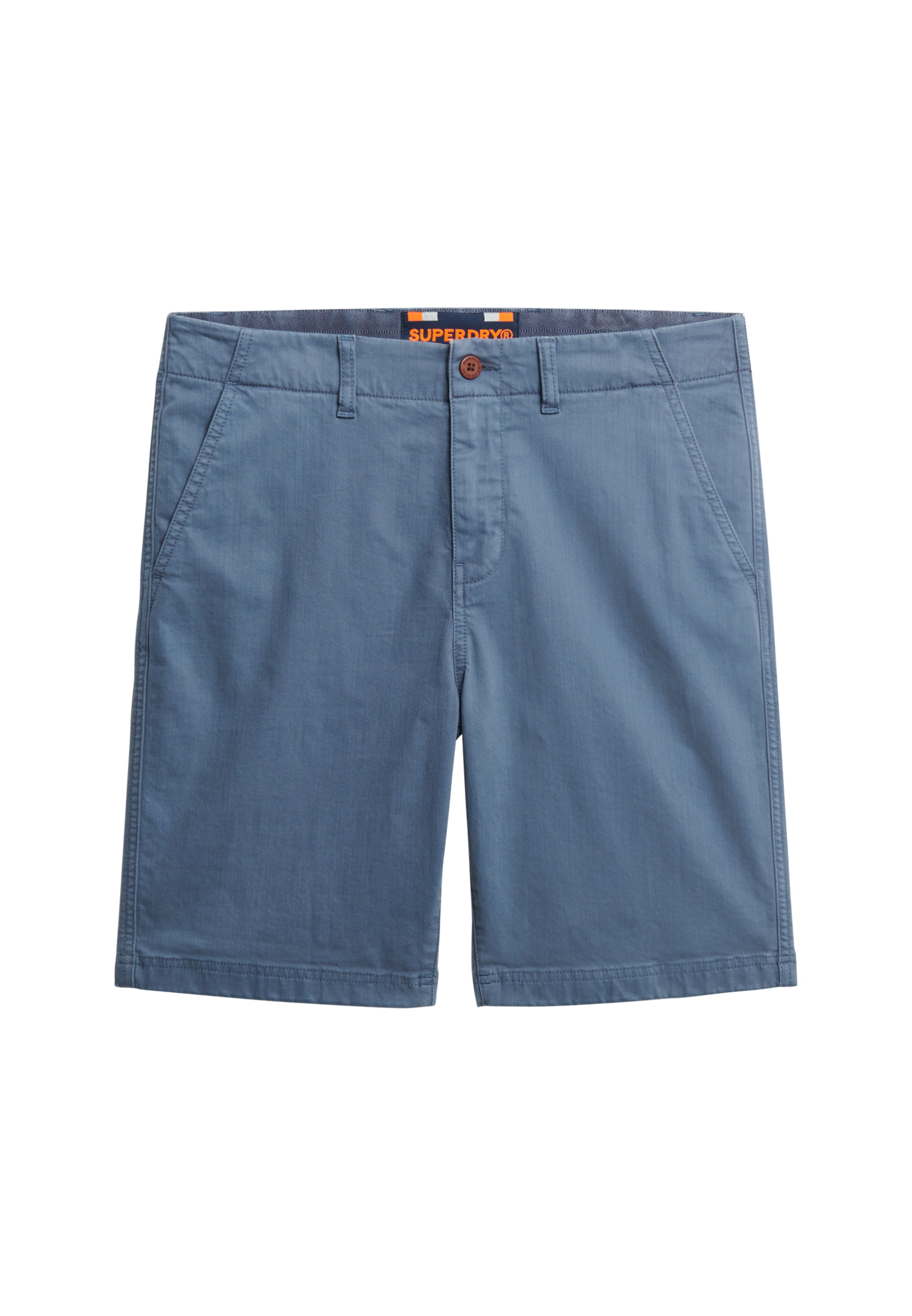Superdry Regular Chino in Blauw: voorkant