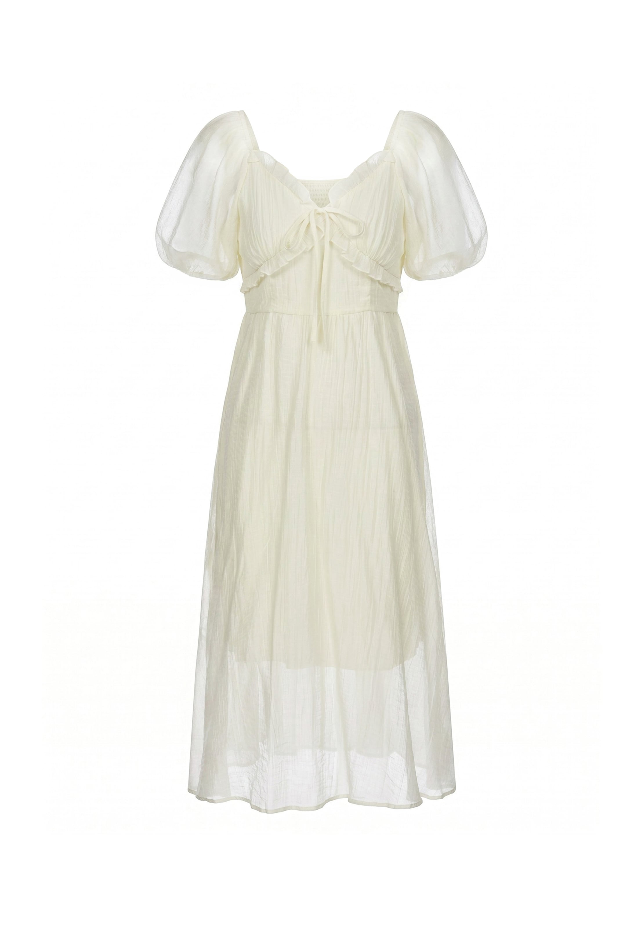 Robe IZIA en beige : devant