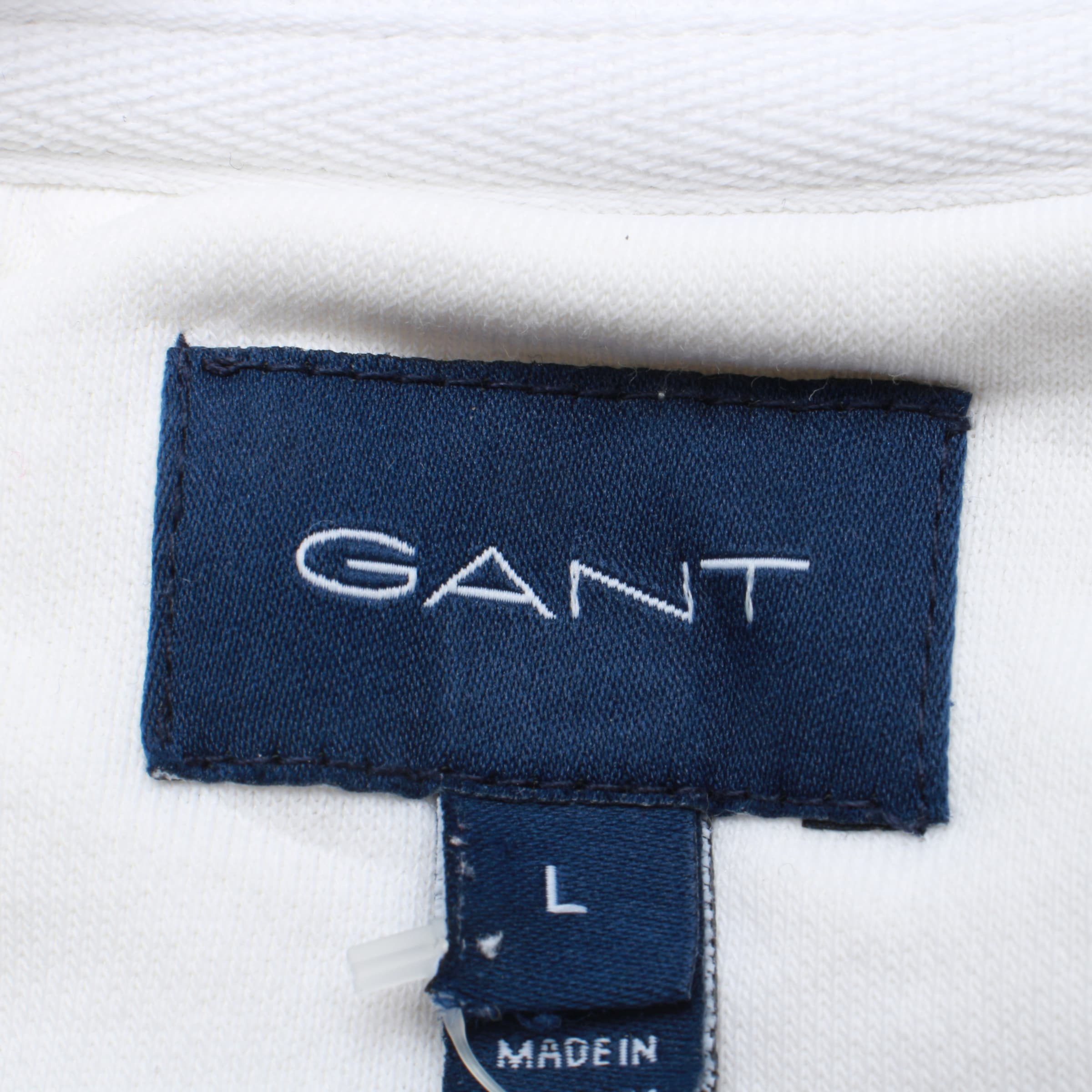 GANT Sweatshirt / Sweatjacke L in Weiß
