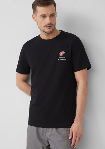 s.Oliver Shirt in Zwart: voorkant