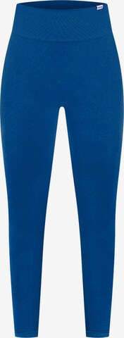 Smilodox Skinny Workout Pants 'Amaze Scrunch' in Blue: front