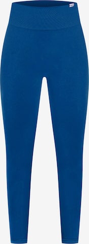 Skinny Pantalon de sport 'Amaze Scrunch' Smilodox en bleu : devant