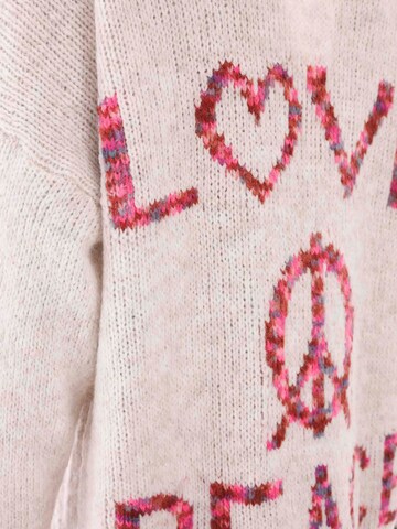Zwillingsherz Kardigan 'Love and Peace' – pink