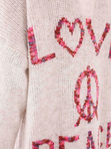 Zwillingsherz Strickjacken 'Love and Peace' in Pink
