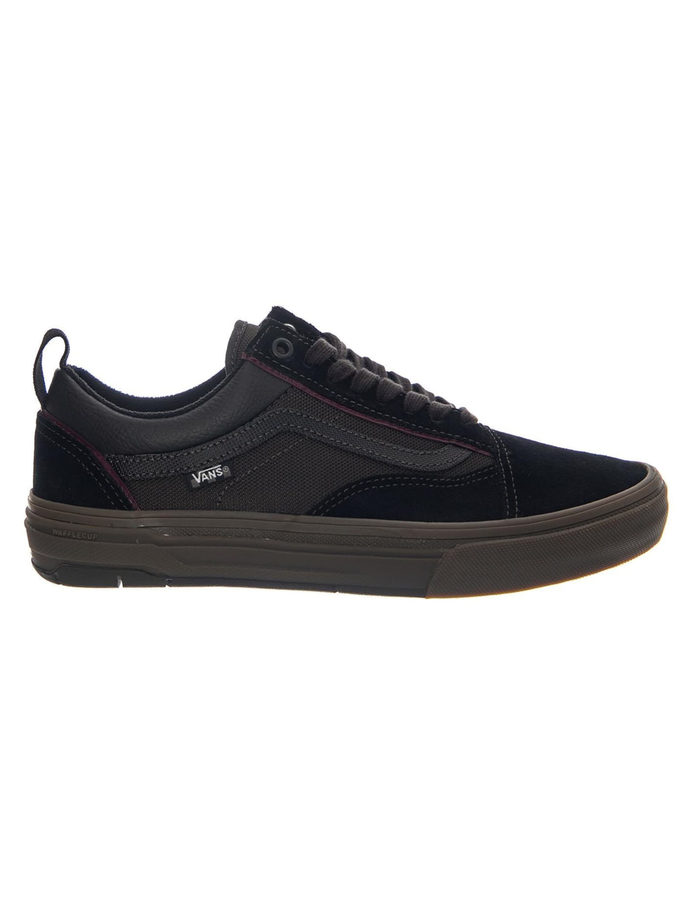 VANS Athletic lace-up shoe 'Skate Old Skool Wafflecup Black / Dark Gum' in Black: front