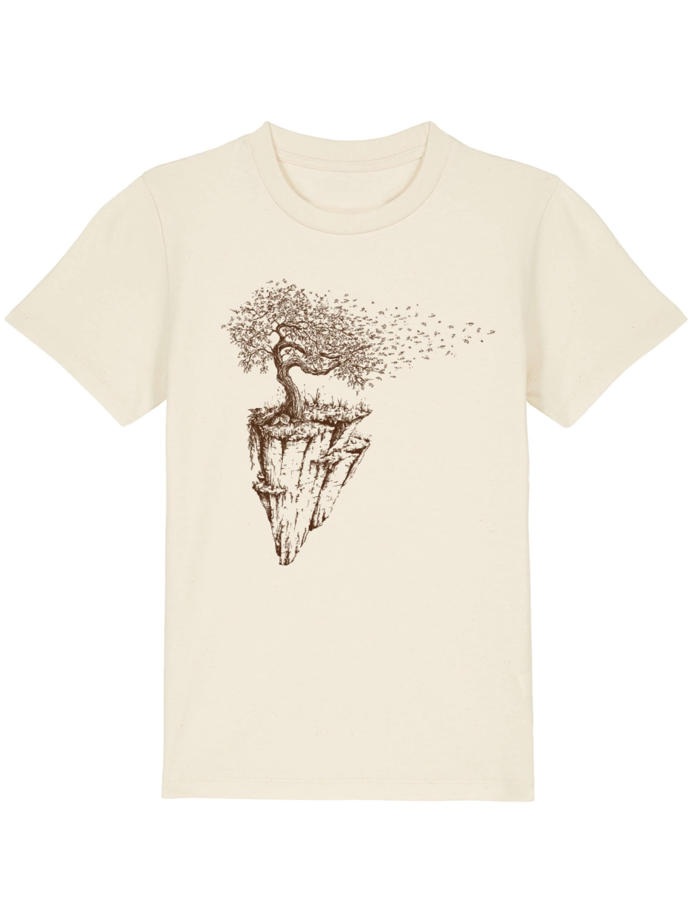Life-Tree Shirt 'Maple Island' in White: front