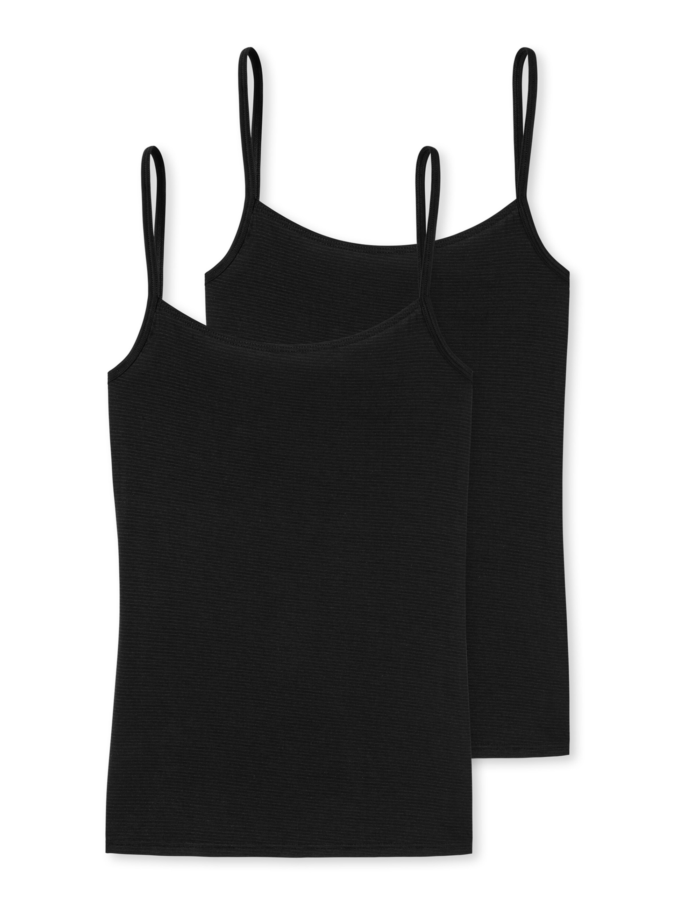 SCHIESSER Unterhemd in Schwarz: Vorderseite