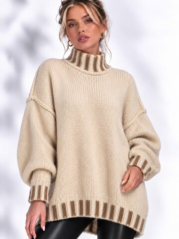 Worldclassca Oversized Cardigan in Beige: front