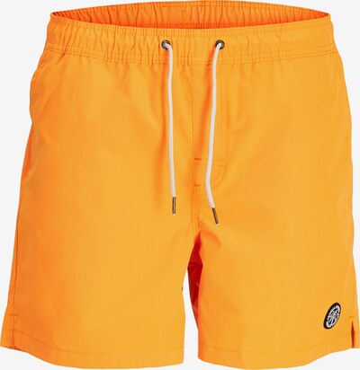 JACK & JONES Zwemshorts 'MALTA' in de kleur Abrikoos / Zwart / Wit, Productweergave