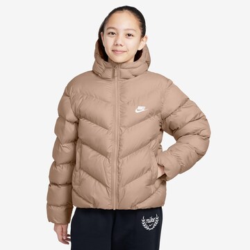 Nike Sportswear Winter Jacket in Beige: front
