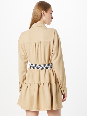 River Island Shirt Dress 'MAYA' in Beige