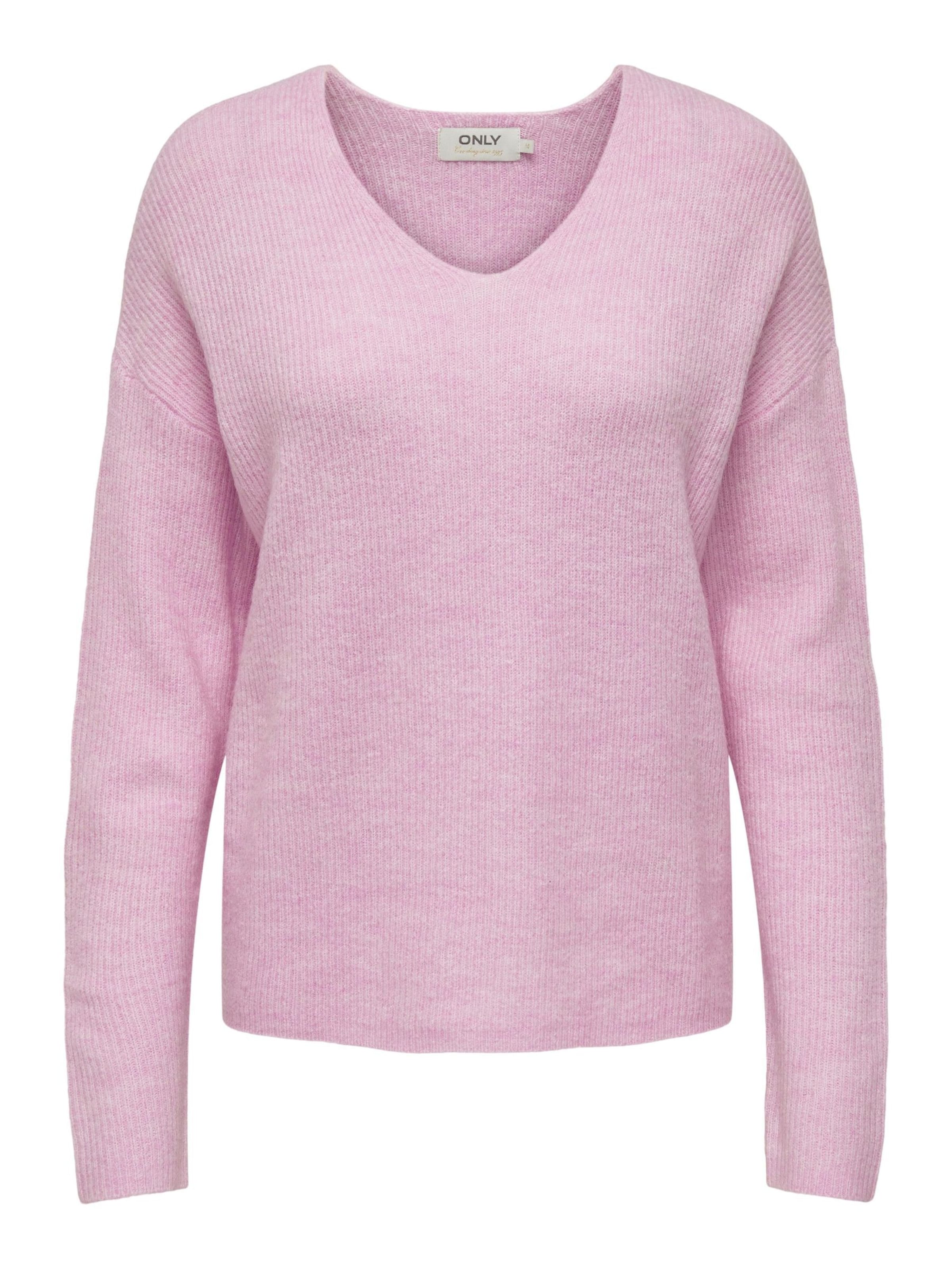 Pull-over 'ONLCamilla' ONLY en rose : devant