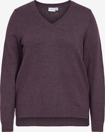 Pull-over Vila Curve en violet : devant