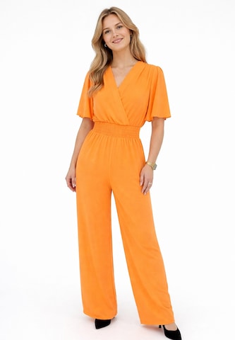 Combinaison Elara en orange : devant