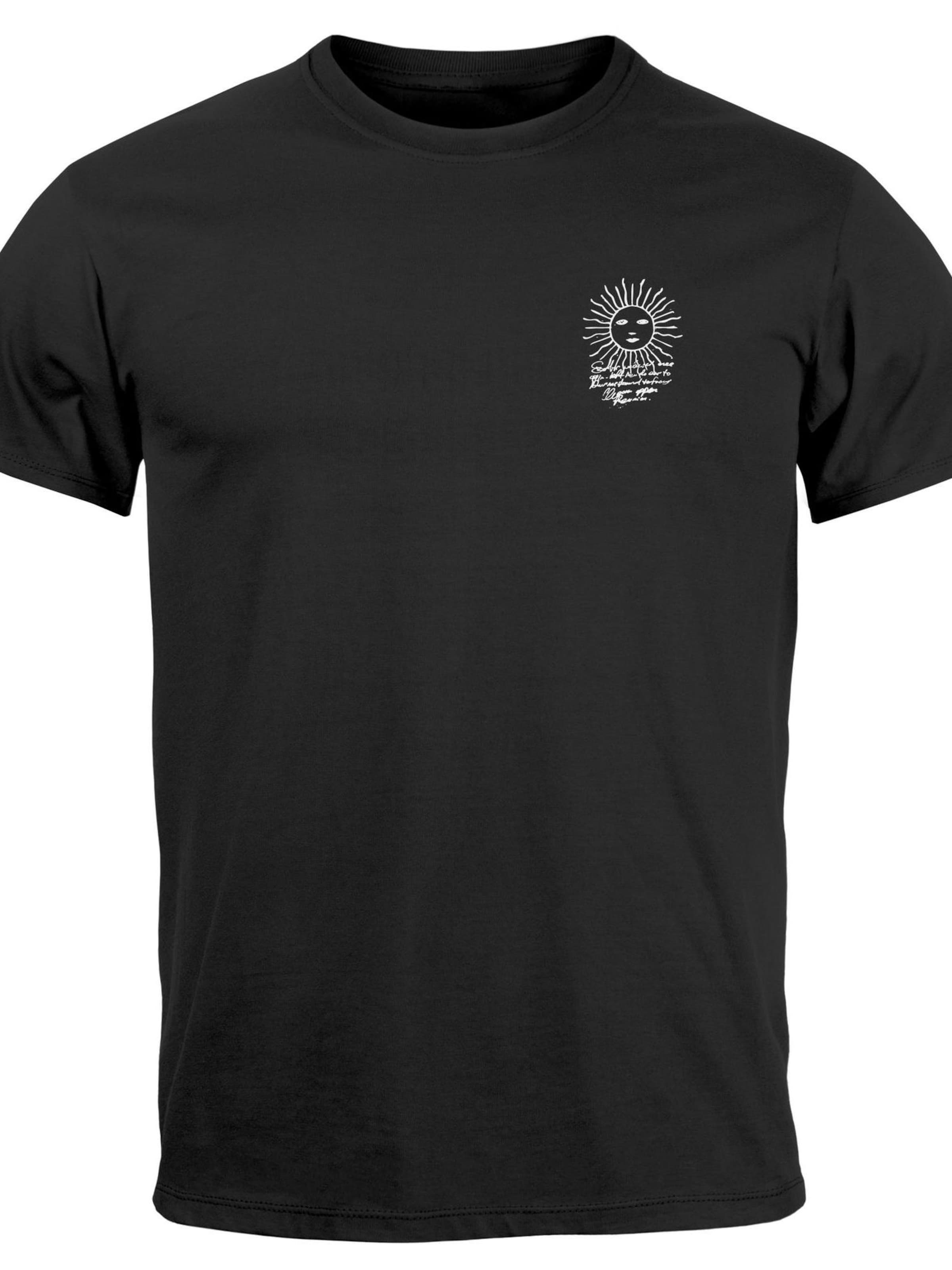 Neverless Shirt 'Compass'‌‌ in Schwarz