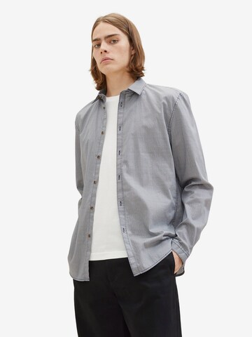 TOM TAILOR DENIM Regular fit Button Up Shirt in Blue