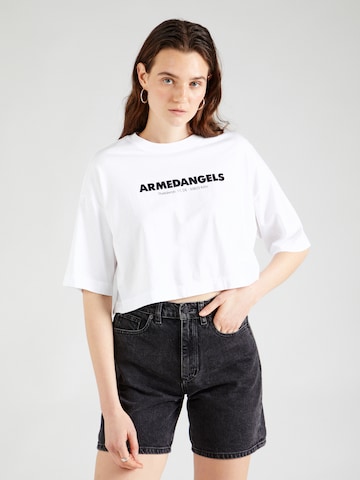 ARMEDANGELS - Camiseta 'LARIAA' en blanco: frente