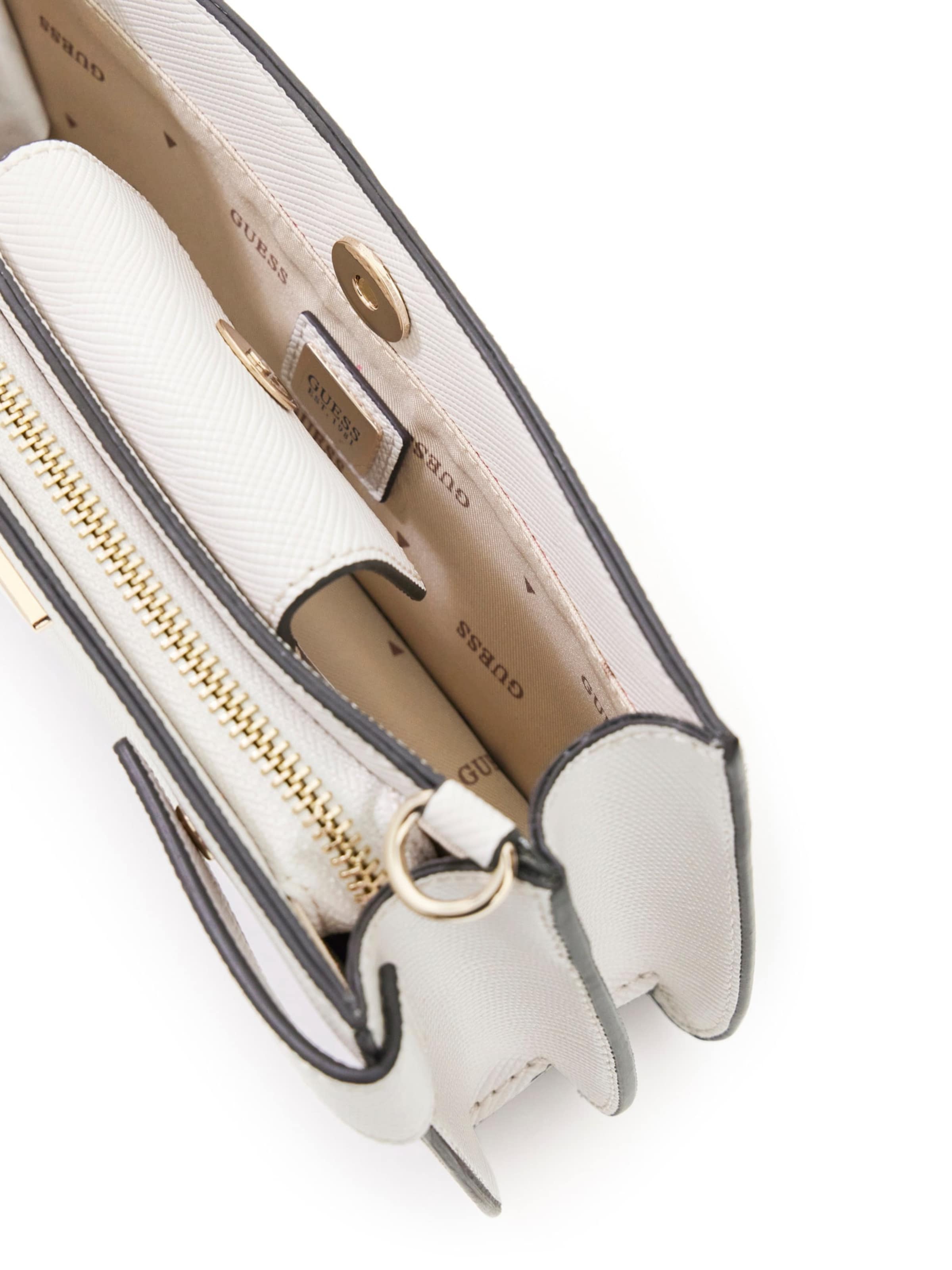 GUESS Чанта с презрамки 'SERENOVA' в бяло