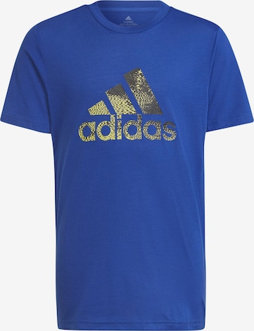 ADIDAS PERFORMANCE - Camisa funcionais 'HIIT' em azul: frente