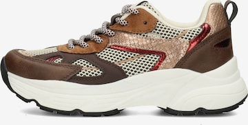POSH by Poelman Sneakers 'AYOKI' in Bruin: voorkant