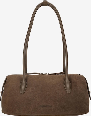 Les Visionnaires Schultertasche 'Hazel' in Grün: Vorderseite