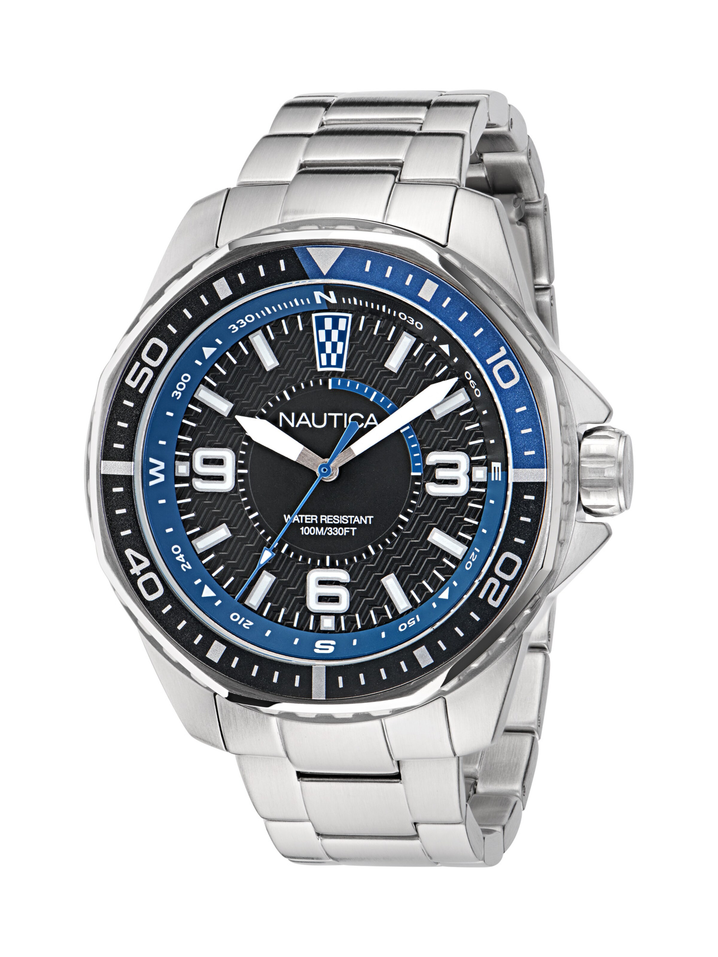 NAUTICA Analoguhr 'KOH MAY BAY' in Silber