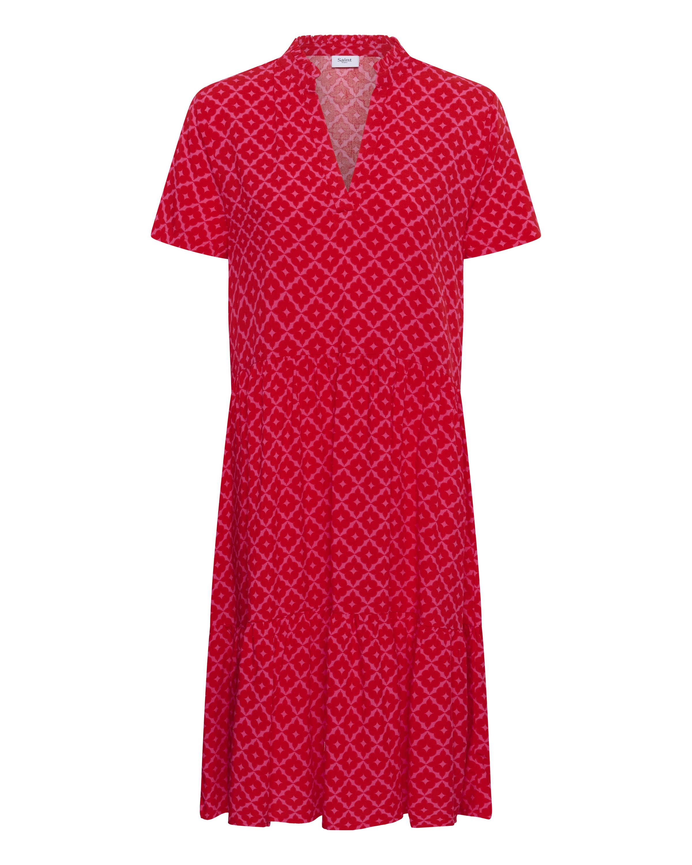 SAINT TROPEZ Kjole 'EdaSZ' i rød: forside