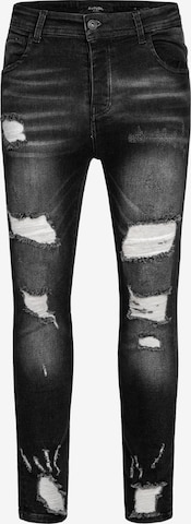 behype Slimfit Jeans 'Dino' in Schwarz: predná strana