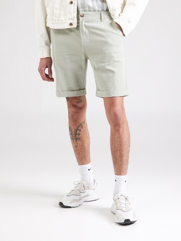 SELECTED HOMME Slim fit Chino trousers 'SLHLUTON' in Green: front