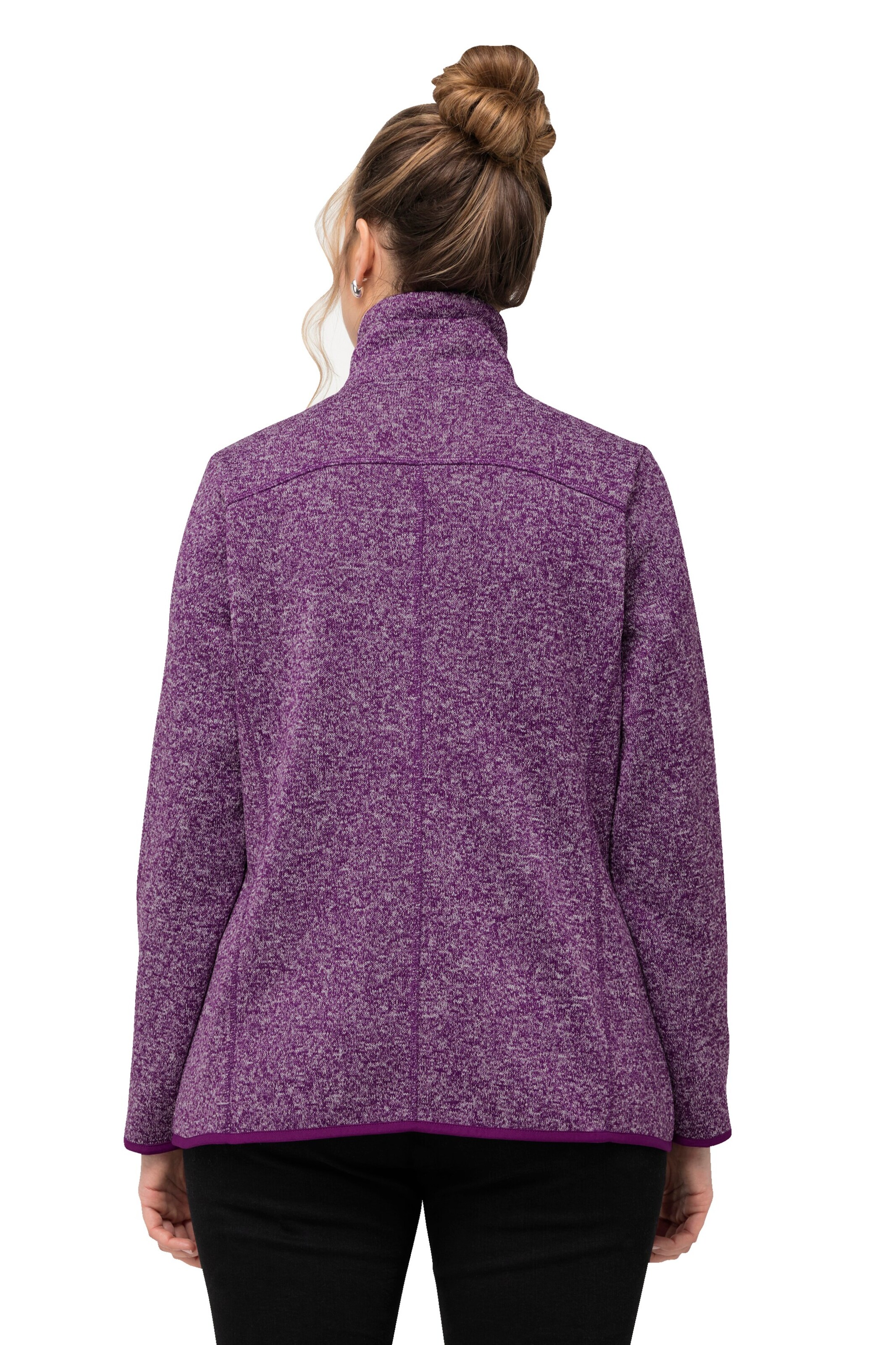 Ulla Popken Fleece jacket in Purple