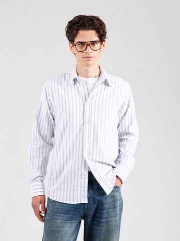 UNITED COLORS OF BENETTON Regular fit Button Up Shirt in White: front