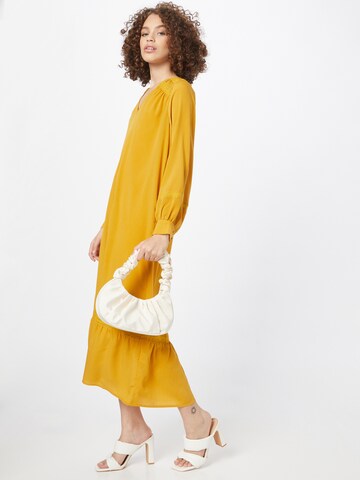 PULZ Jeans Shirt Dress 'DEE' in Yellow