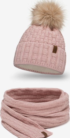 Bonnet '7015 Set' Vivisence en rose : devant