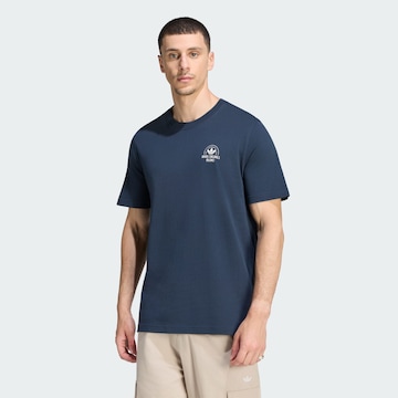 T-Shirt 'Milano Shop' ADIDAS ORIGINALS en bleu : devant