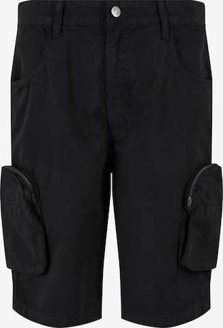 Urban Classics Slim fit Cargo Pants in Black: front