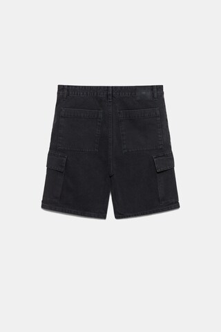 Pull&Bear Baggy Карго дънки в черно