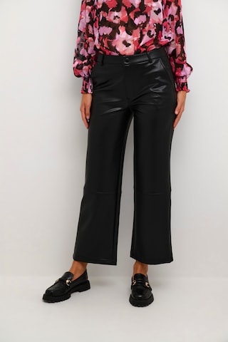 Regular Pantalon 'Alina' Kaffe en noir : devant