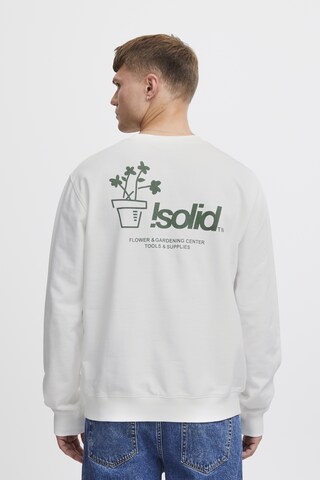 Sweat-shirt 'Imran ' !Solid en blanc