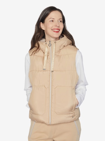 LUHTA Sportbodywarmer 'Heiska' in Beige: voorkant