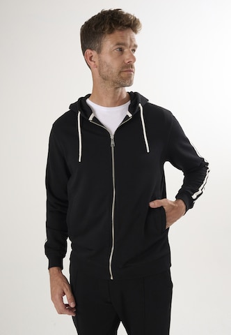 Felix Hardy Sweatjacke in Schwarz: Vorderseite