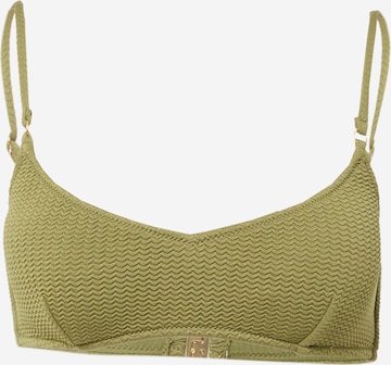 Seafolly Bralette Bikini Top in Green: front