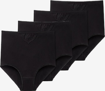 SCHIESSER Slip ' Cotton Essentials ' in Schwarz: Vorderseite