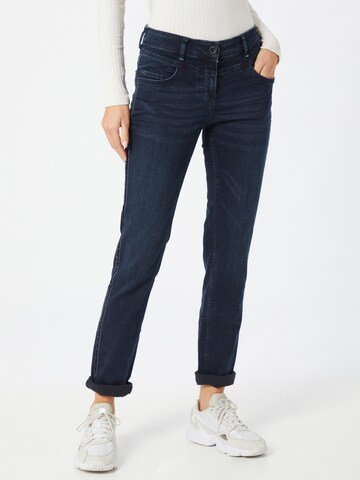 CECIL Slimfit Jeans in Blauw: voorkant