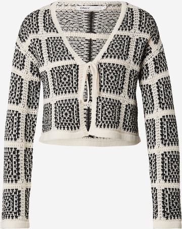 ONLY Strickjacke 'ONLLOA' in Grau: Vorderseite