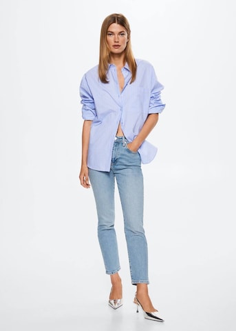 Coupe slim Jean 'Claudia' MANGO en bleu