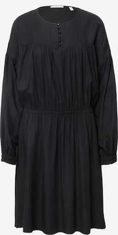 ESPRIT - Vestido camisero en negro: frente